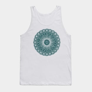 Mandala (dark teal) Tank Top